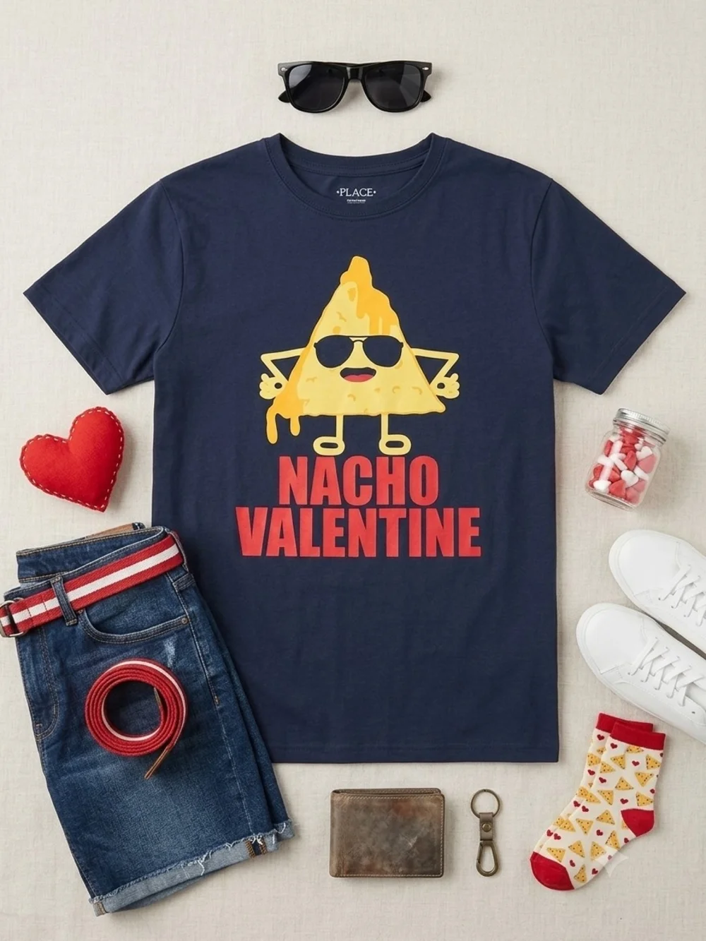 The Children's Place Navy 'Nacho Valentine' Graphic Tee